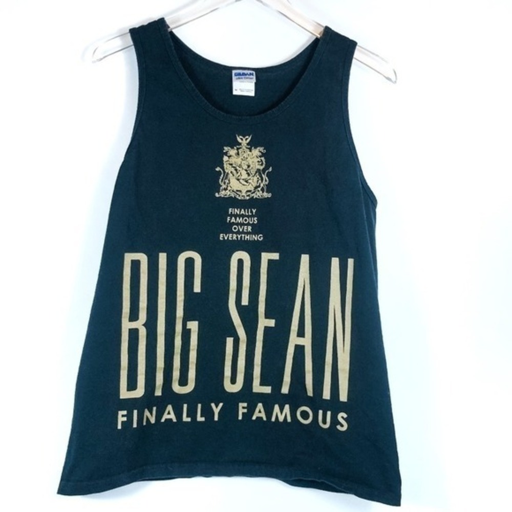 Big Sean Finally Famous Black Graphic Tank Top Men's Medium‎